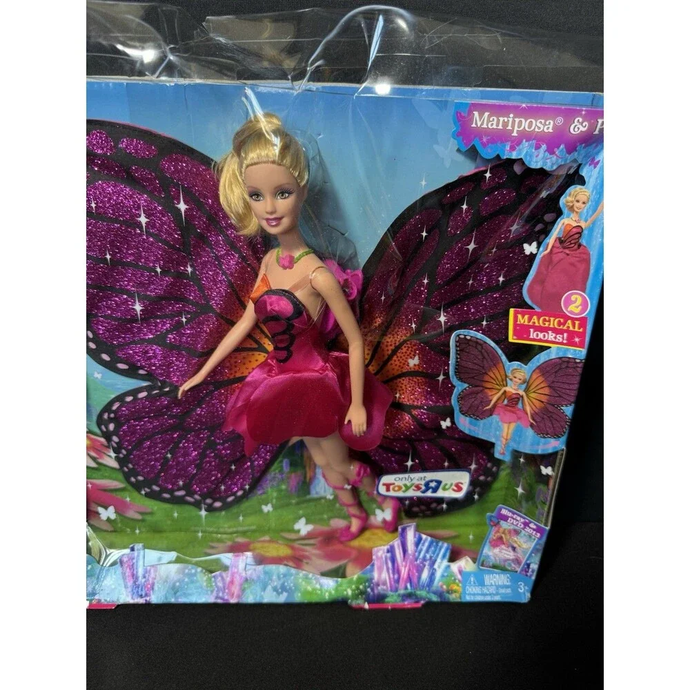 2012 Barbie Doll Mariposa and The Fairy Princess with Boy Prince NIB (dent) B-2